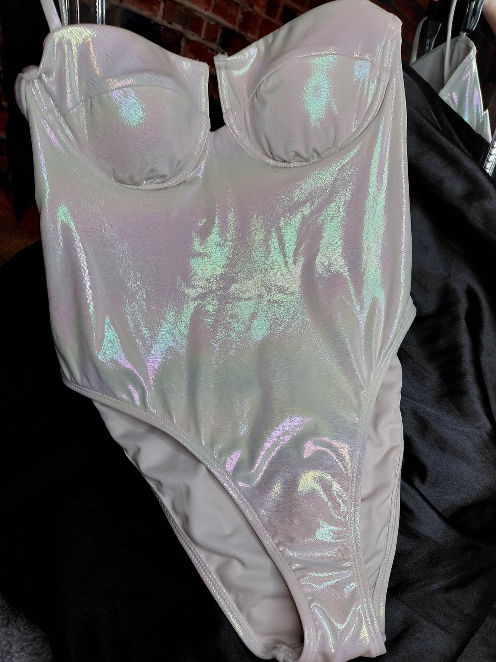 Iridescent Creme Swimsuit